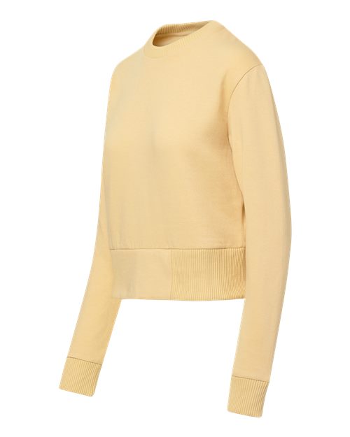 Women's Romi Cloud Fleece Crop Crewneck Sweatshirt | USA Decoration