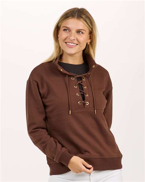 Women's Lace Up Pullover | USA Decoration