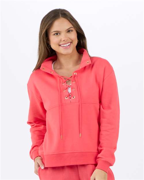 Women's Lace Up Pullover | USA Decoration