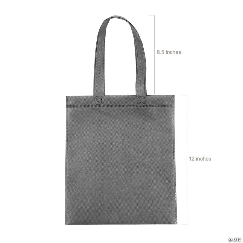 10" x 12" Medium Neutral Color Nonwoven Tote Bags Assortment - 12 Pc.