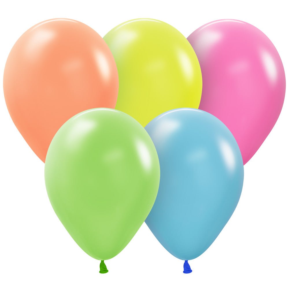 Latex Balloons Neon Assortment