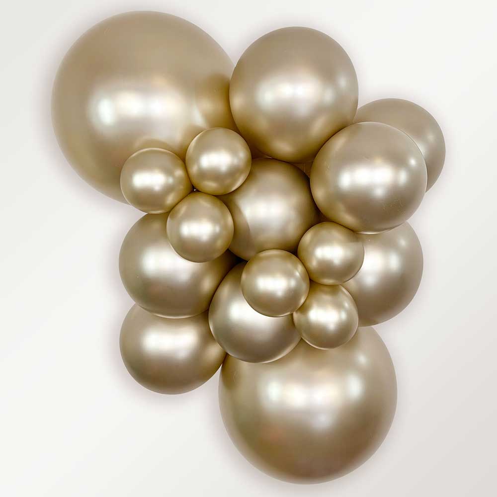 Latex Balloons 11 Inch Sempertex Silk Gold Dust