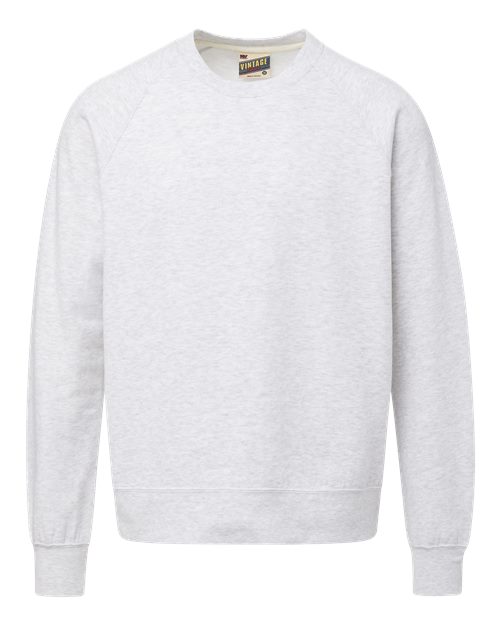 Vintage Fleece Raglan Crewneck Sweatshirt | USA Decoration