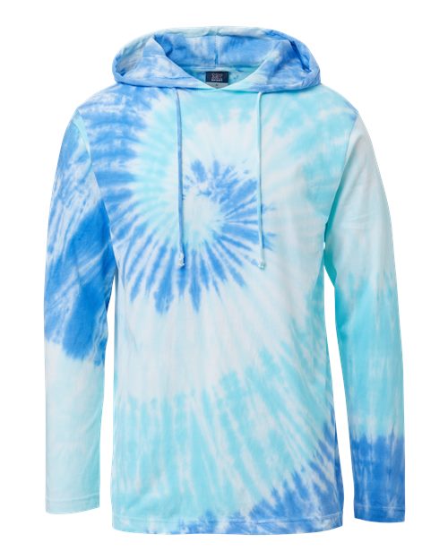 Loco Mineral Wash Hooded Long Sleeve T-Shirt | USA Decoration
