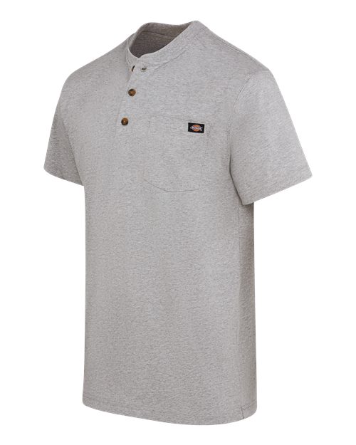 Heavyweight Traditional Short Sleeve Henley | USA Decoration