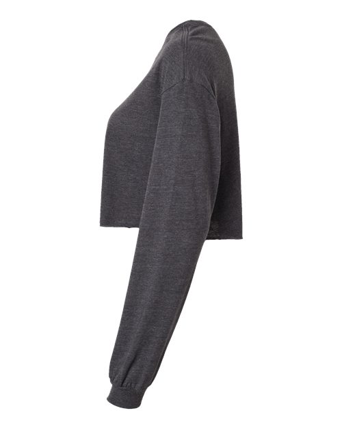 FWD Fashion Women's Crop Long Sleeve Tee | USA Decoration