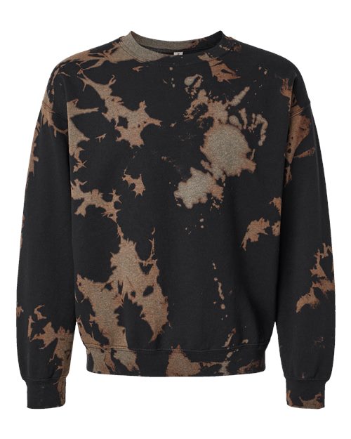 Essential Fleece Bleach Wash Crewneck Sweatshirt | USA Decoration