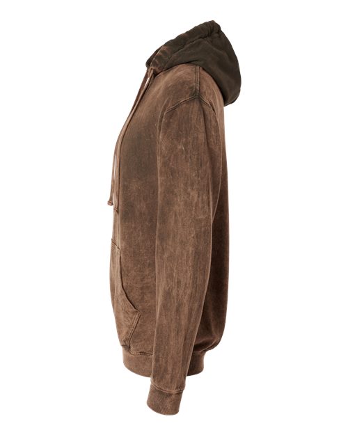 Premium Fleece Mineral Wash Hooded Sweatshirt | USA Decoration