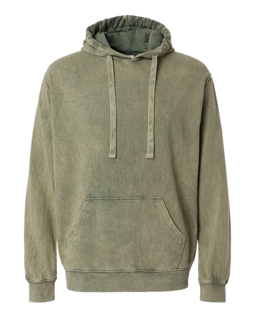 Premium Fleece Mineral Wash Hooded Sweatshirt | USA Decoration