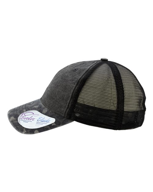 Women's Printed Visor with Mesh Back Cap | USA Decoration
