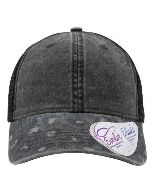 Women's Printed Visor with Mesh Back Cap | USA Decoration