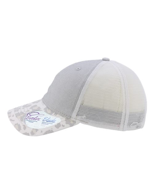 Women's Printed Visor with Mesh Back Cap | USA Decoration