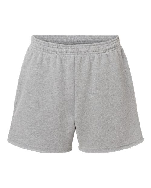 Women's Cutoff Fleece Shorts | USA Decoration