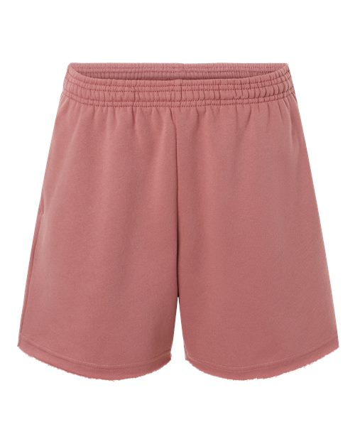 Women's Cutoff Fleece Shorts | USA Decoration