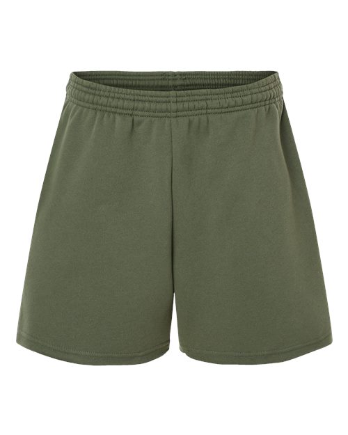 Women's Cutoff Fleece Shorts | USA Decoration