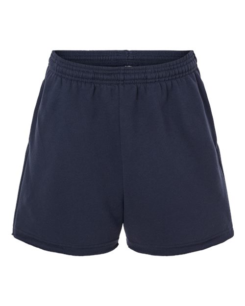 Women's Cutoff Fleece Shorts | USA Decoration