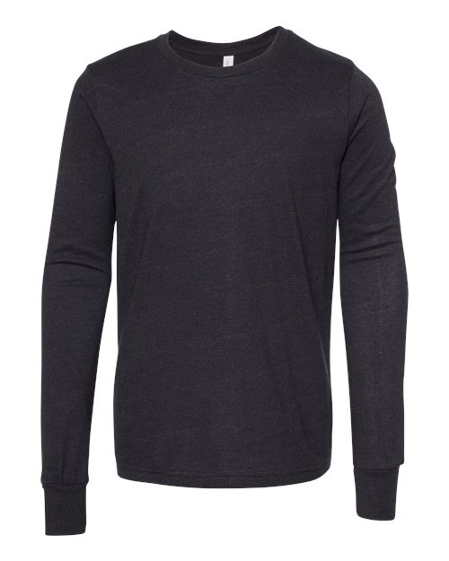 Youth Heather CVC Long Sleeve Tee | USA Decoration