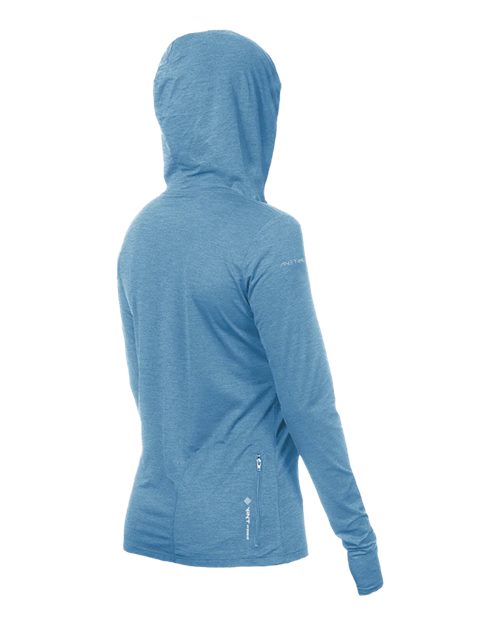Women's Breeze Tech Hooded Long Sleeve T-Shirt | USA Decoration