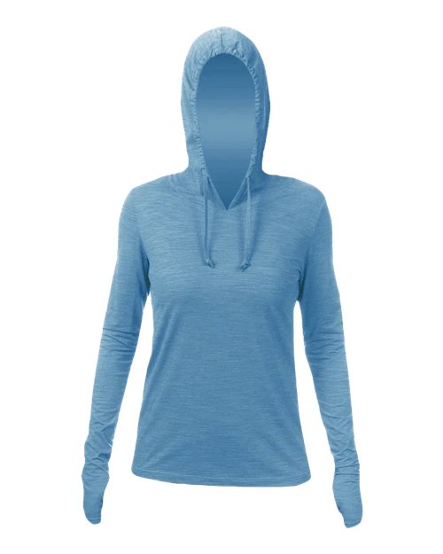 Women's Breeze Tech Hooded Long Sleeve T-Shirt | USA Decoration