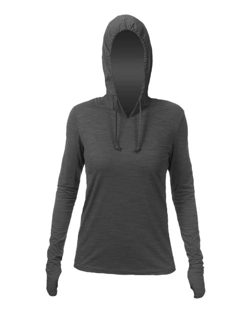 Women's Breeze Tech Hooded Long Sleeve T-Shirt | USA Decoration