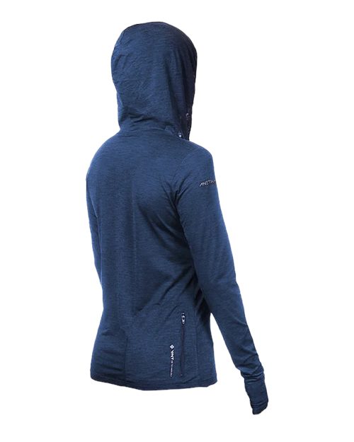 Women's Breeze Tech Hooded Long Sleeve T-Shirt | USA Decoration