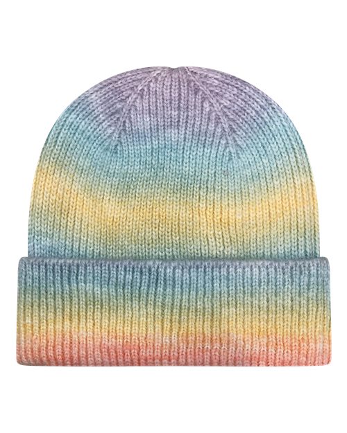 Tie-Dyed Ribbed Beanie | USA Decoration