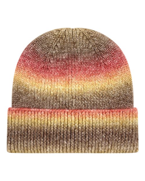 Tie-Dyed Ribbed Beanie | USA Decoration