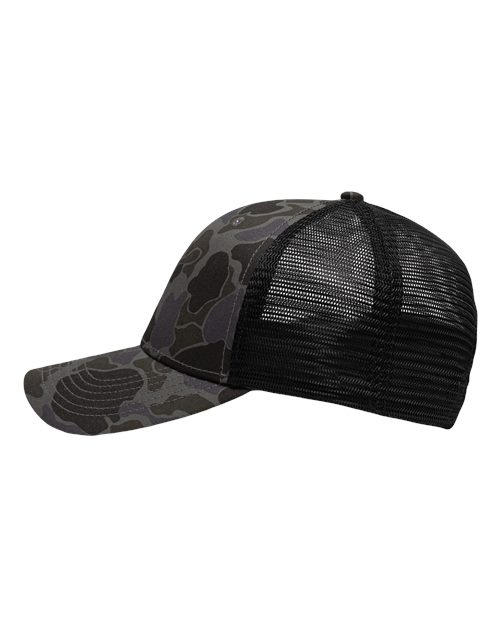 Traditional Lo-Pro Mesh Back Trucker Fit Cap | USA Decoration