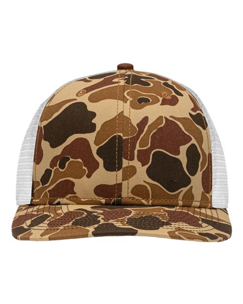 Traditional Lo-Pro Mesh Back Trucker Fit Cap | USA Decoration