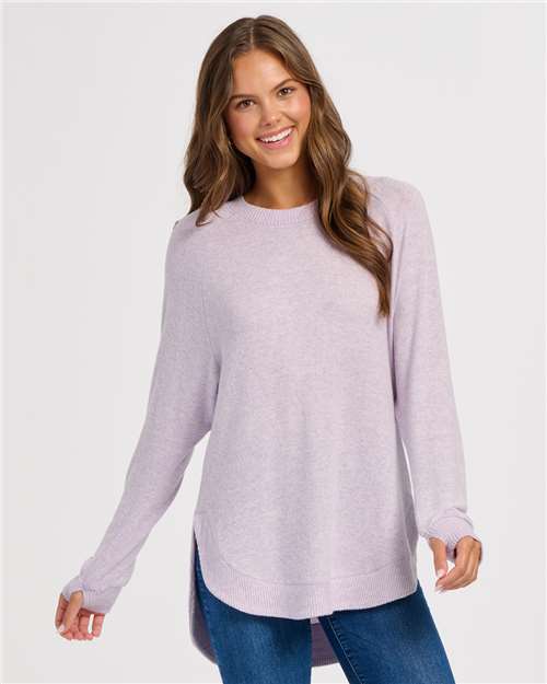 Women's Cuddle Oversize Crew Pullover | USA Decoration