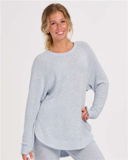 Women's Cuddle Oversize Crew Pullover | USA Decoration