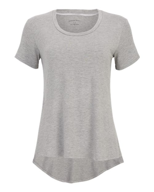 Women's Bamboo Scoop Neck Short Sleeve T-Shirt | USA Decoration