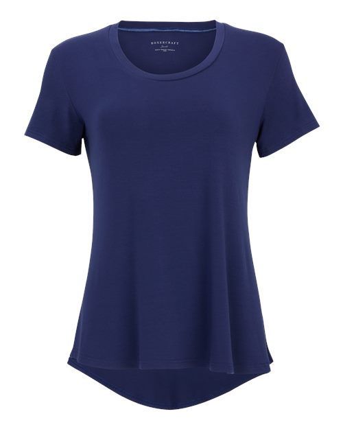 Women's Bamboo Scoop Neck Short Sleeve T-Shirt | USA Decoration