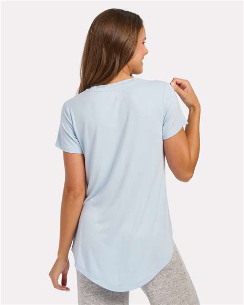 Women's Bamboo Scoop Neck Short Sleeve T-Shirt | USA Decoration