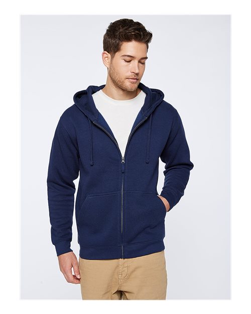 Full-Zip Fleece Hoodie | USA Decoration