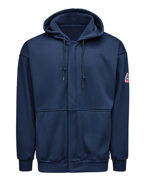 Full-Zip Fleece Hooded Sweatshirt | USA Decoration
