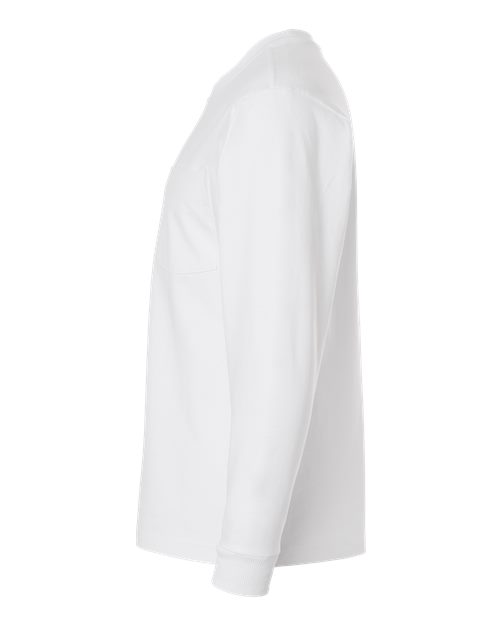 Super Heavyweight Long Sleeve Pocket Tee | USA Decoration