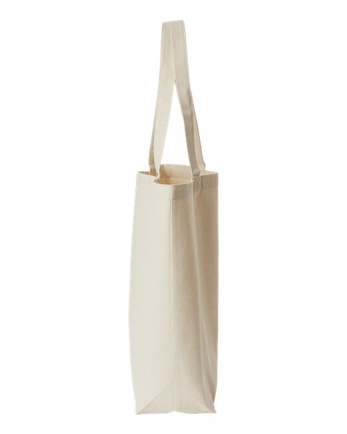Jumbo Recycled Midweight Gusseted Canvas Tote | Eco-Friendly 75/25 Cotton/Poly | USA Decoration