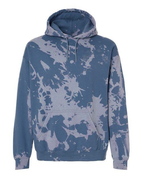 Essential Fleece Bleach Wash Hooded Sweatshirt | USA Decoration