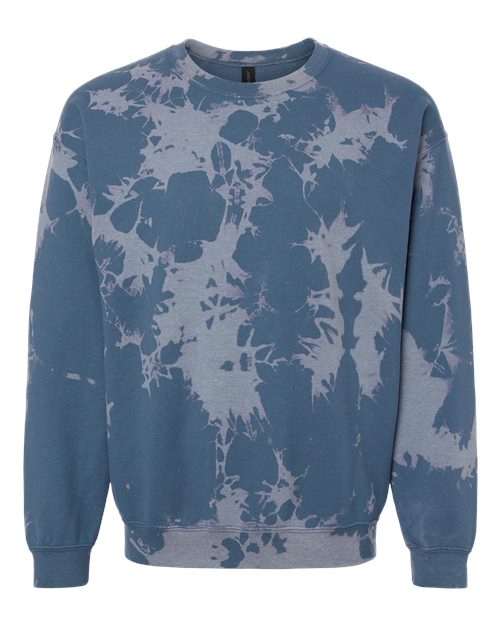 Essential Fleece Bleach Wash Crewneck Sweatshirt | USA Decoration