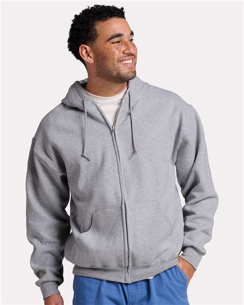 Rugged Full-Zip Hooded Sweatshirt | USA Decoration