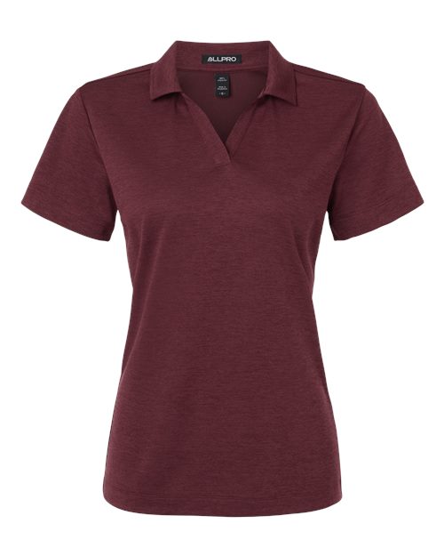 Women's Performance Mélange Polo | USA Decoration