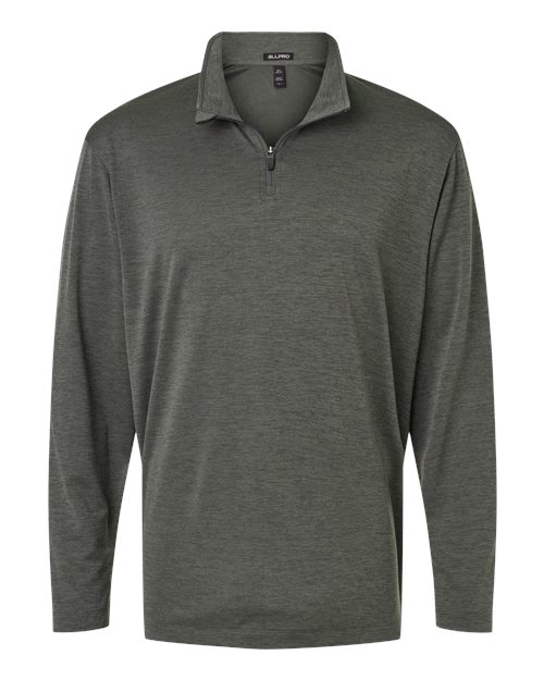 Performance Mélange Quarter-Zip Pullover | USA Decoration
