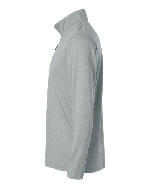 Performance Mélange Quarter-Zip Pullover | USA Decoration | Polyester Interlock | Moisture-Wicking