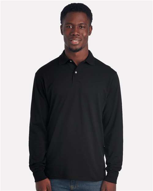 Dri-Power® Long Sleeve Polo | USA Decoration