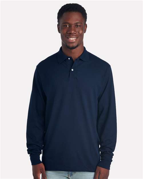 Dri-Power® Long Sleeve Polo | USA Decoration