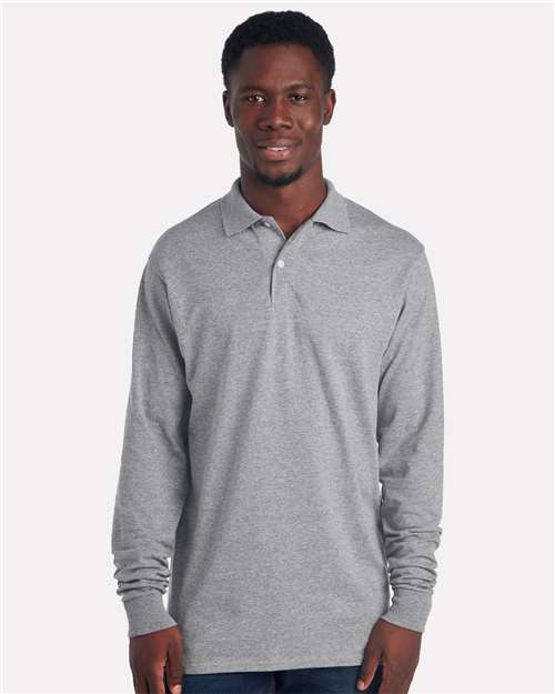 Dri-Power® Long Sleeve Polo | USA Decoration