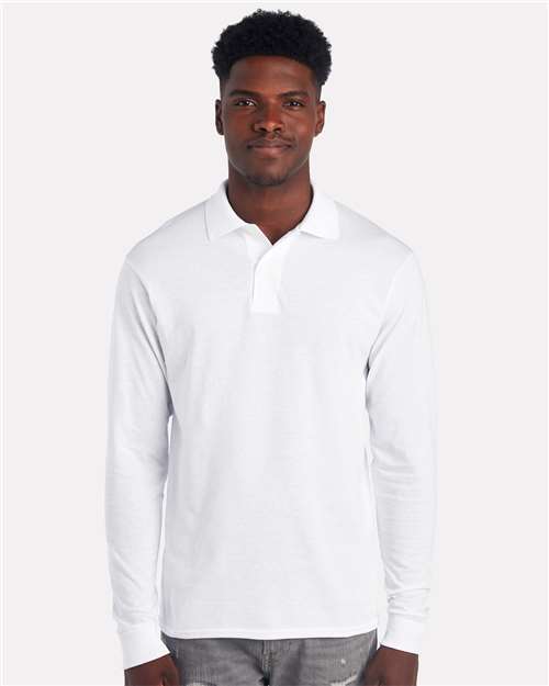 Dri-Power® Long Sleeve Polo | USA Decoration