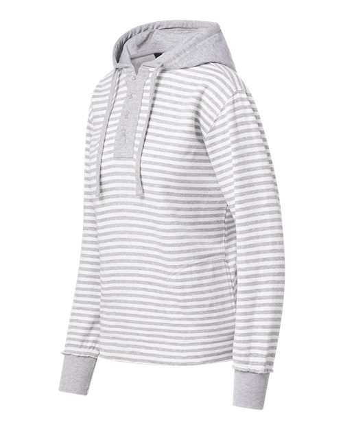 Women's Alina Henley Hooded Sweatshirt | USA Decoration
