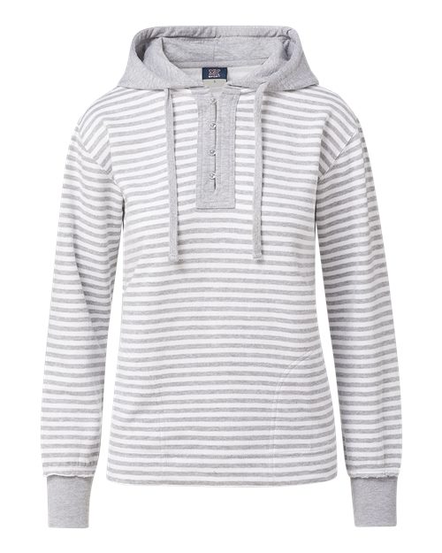 Women's Alina Henley Hooded Sweatshirt | USA Decoration